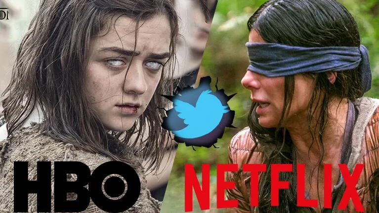HBO twitteó sobre Game of Thrones… ¡y Netflix le salió al cruce con un irónico mensaje sobre Bird Box!