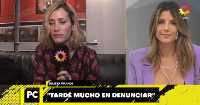 Julieta Prandi reveló que su ex Claudio Contardi la amenazó con matar a su mejor amiga