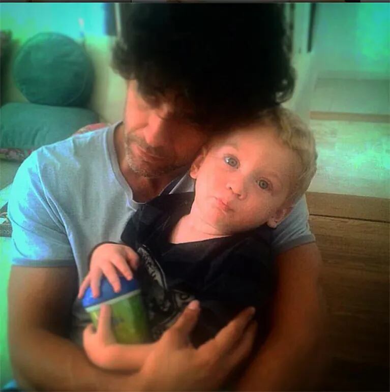 Mariano Martínez y su hijo Milo. (Foto: Instagram)