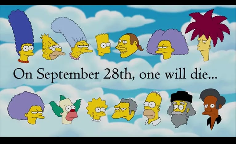 ¿Quién morirá? El anuncio de la baja en Los Simpson. (Fuente: Web)