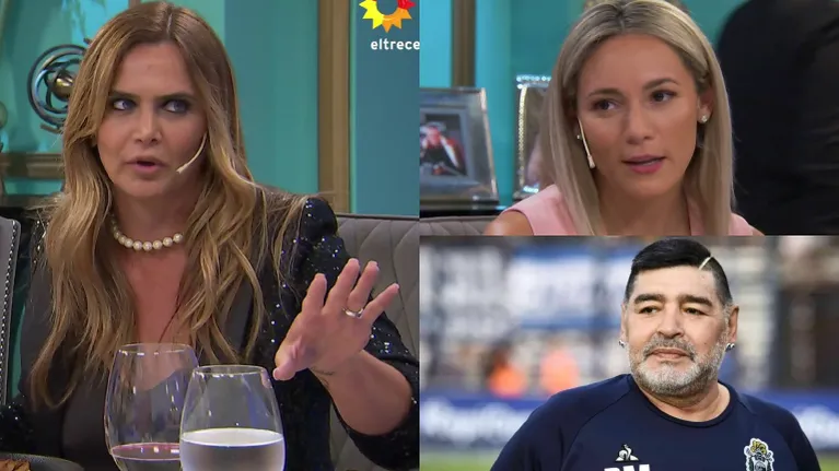 Fuerte reacción de Rocío Oliva con Amalia Granata tras hacer una fuerte denuncia contra Maradona: “Diego no está para defenderse”