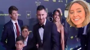 Balón de Oro 2023: Sofi Martínez fue a saludar a Messi y un gesto de Antonela Roccuzzo no pasó desapercibido