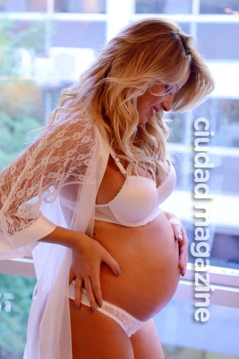 Ailén Bechara y una tierna producción de fotos, embarazada de 8 meses: "En algún momento buscaré la nena" 