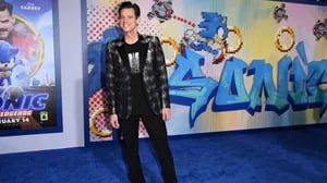 Jim Carrey en el estreno de Sonic. (Foto: AFP)