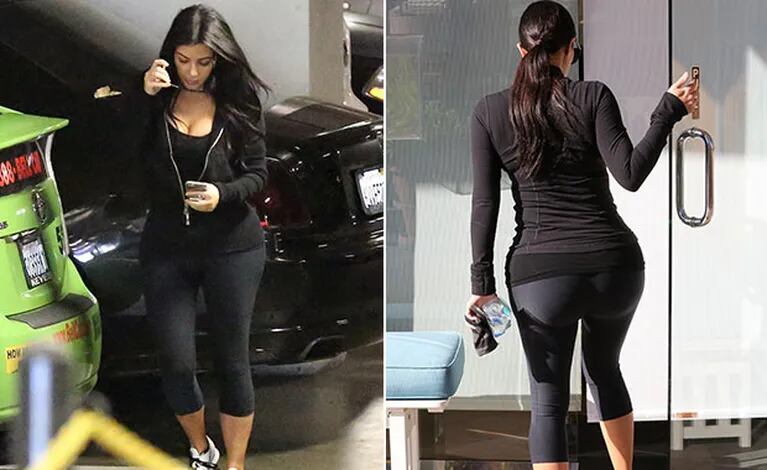 kim kardashian salió a caminar por Los Angeles. (Foto: Grosby Group)