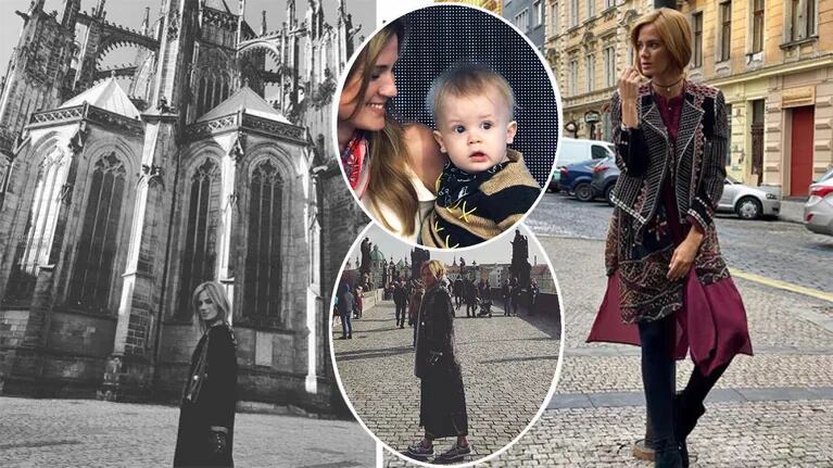 Paula Chaves viajó a Praga para hacer una campaña publicitaria: mirá las fotos