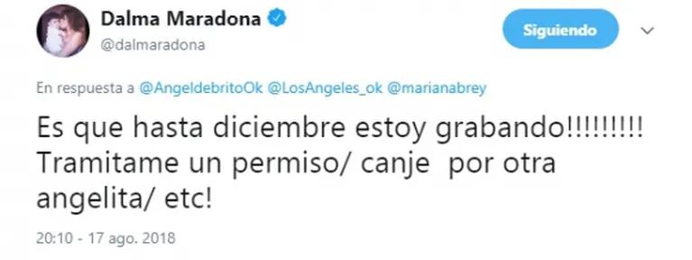 Dalma Maradona se postuló como panelista de Los Ángeles de la Mañana: "Si digo todo lo que pienso, voy presa"