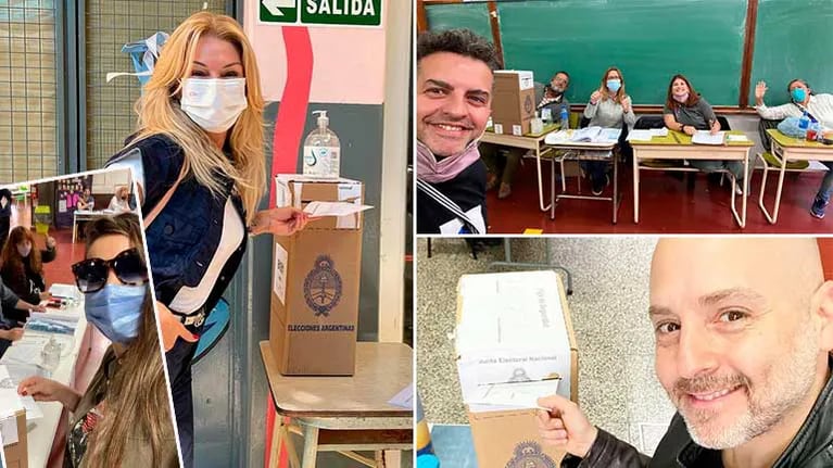 Las fotos de Pampita, Ángel de Brito, Yanina Latorre y demás famosos que votaron en las PASO: compromiso y glamour en las urnas