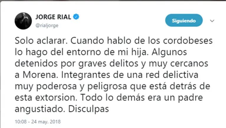 Jorge Rial, duro descargo tras la filtración de su audio a Morena: "Soy víctima de la peor de las extorsiones"