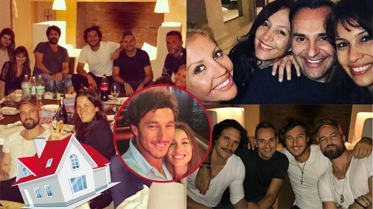 Pampita y Pico Mónaco festejaron junto a sus amigos (Fotos: Instagram).