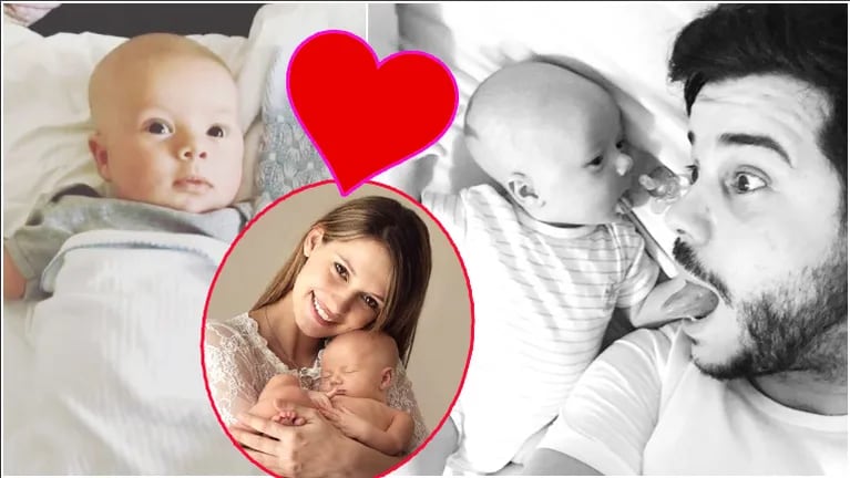 El tierno video de Nicolás Magaldi con su bebé a solas: Acá con el enano aprendiendo a reír, lo más lindo de la...