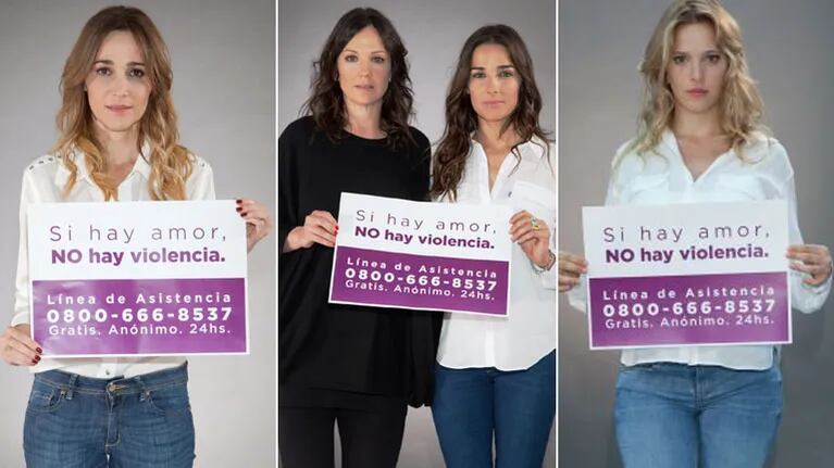 #NoALaViolenciaDeGénero: famosas protagonizaron la campaña "Si hay amor, no hay violencia". (Foto: Web)