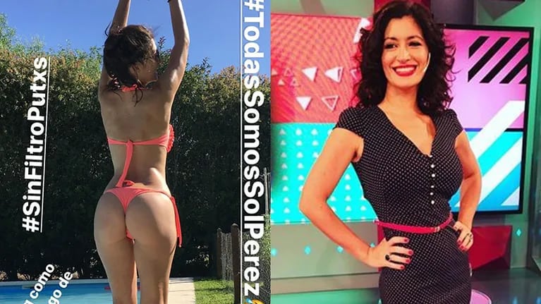 Carla Conte se animó a una foto súper sexy en bikini y sin Photoshop: Todas somos Sol Pérez