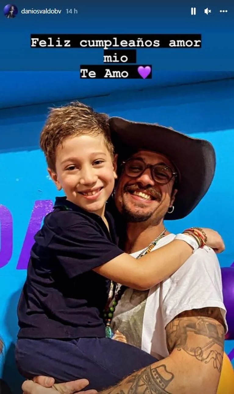 El posteo de cumpleaños de Daniel Osvaldo a su hijo Momo: "Amor mío"