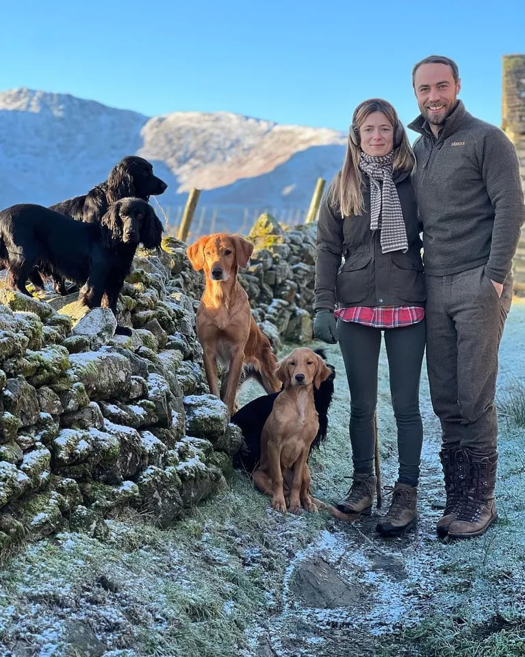 James Middleton y su esposa, Alizee (Instagram)