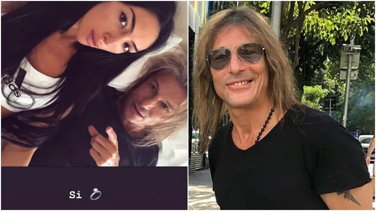 Claudio Caniggia y su foto con Sofía Bonelli, su novia, ¿anunciando su compromiso?