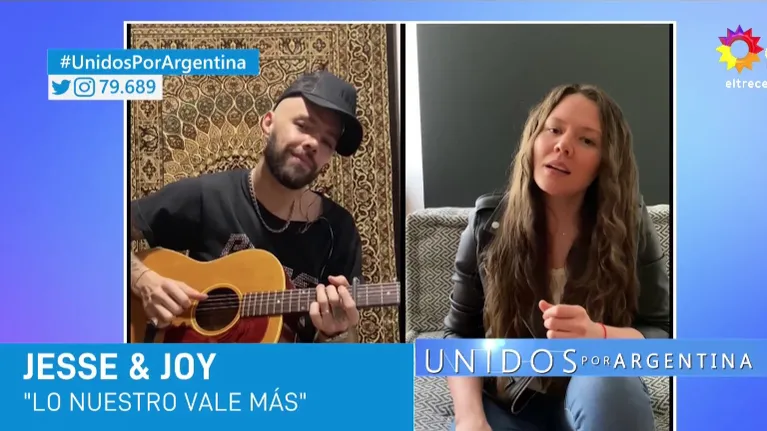 Jesse & Joy participó en Unidos por Argentina con una especial canción