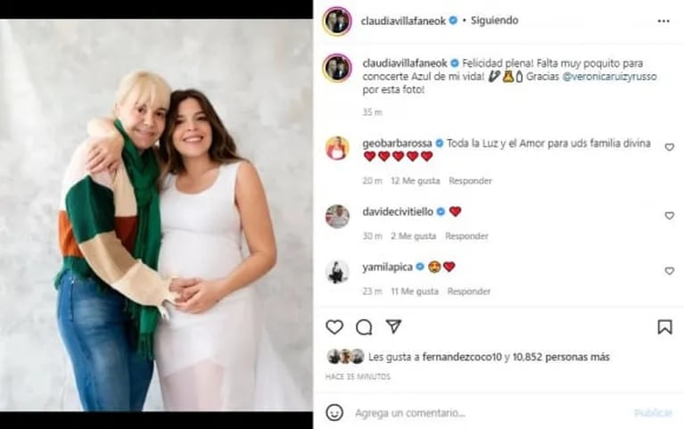Dalma Maradona dio a luz a su hija Azul: la foto y dulce bienvenida de la actriz