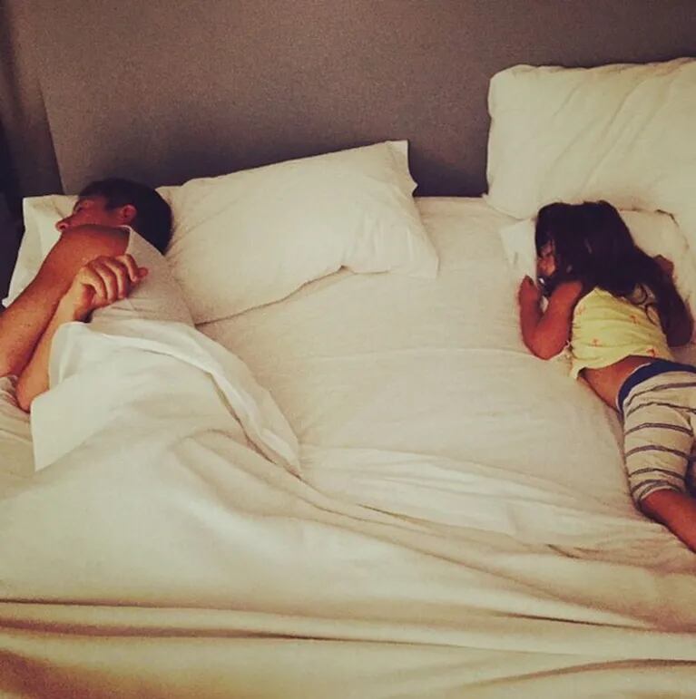 Adrián Suar se sumó al colecho: duerme con Margarita (Foto: Instagram)