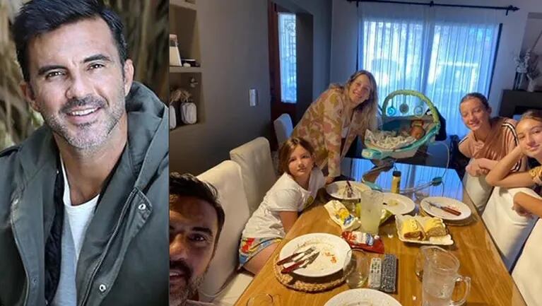 Fabián Cubero compartió una foto especial de Luca y sus hijas mayores.
