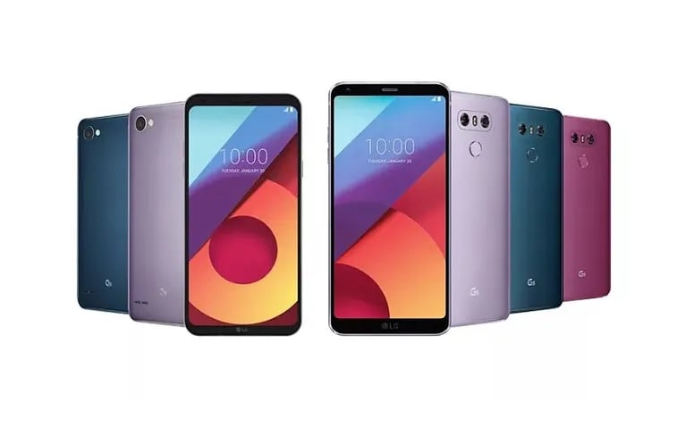 LG anunció una nueva gama de colores para sus G6 y Q6