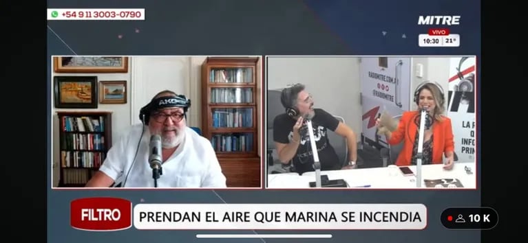Marina Calabró y Rolando Barbano confirmaron su relación al aire de Lanata sin filtro: el video