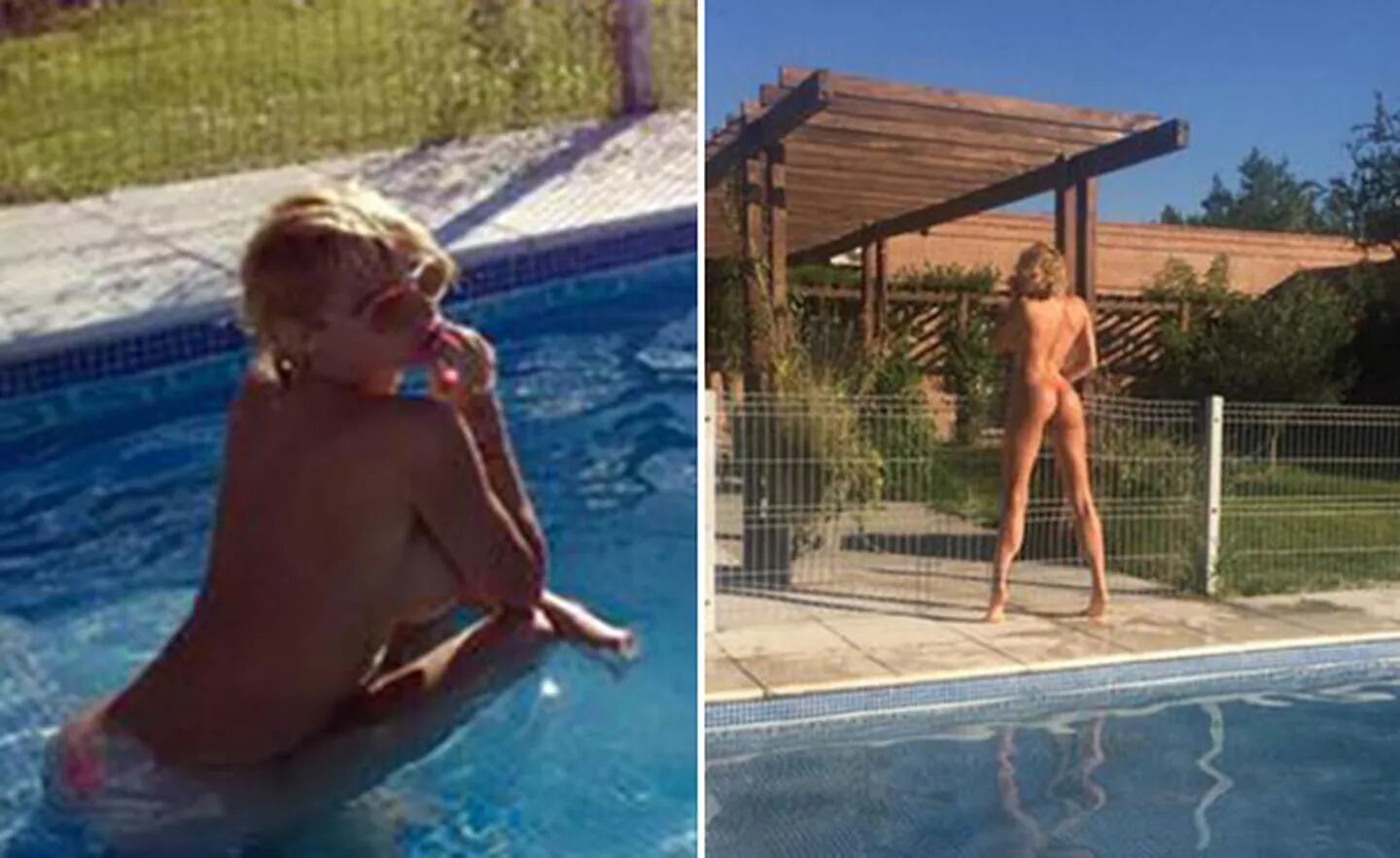 Victoria Xipolitakis y el topless que calentó Carlos Paz. (Foto: Twitter)