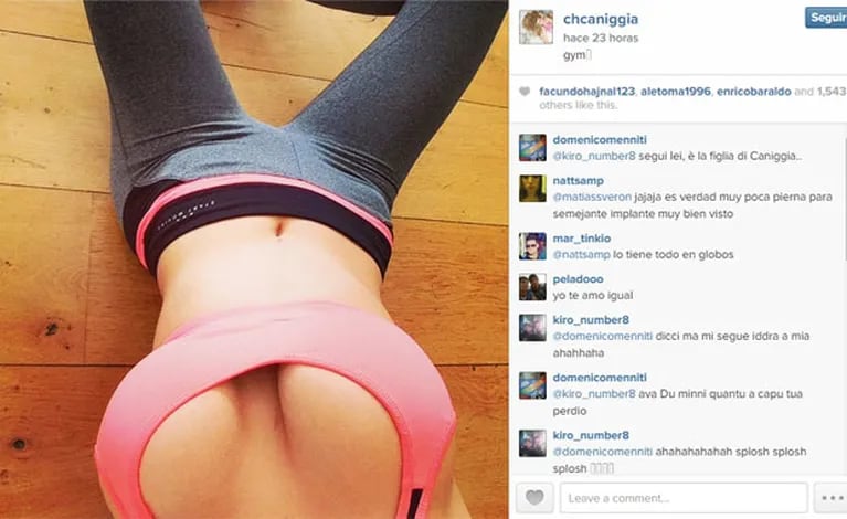 Charlotte Caniggia y una nueva foto provocativa (Foto: Instagram). 