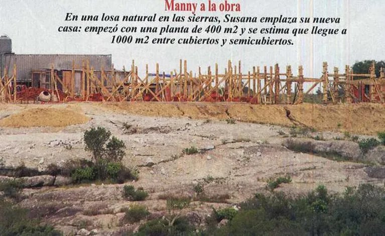 Susana Giménez está construyendo otra casa en Uruguay. (Foto: Revista Pronto)