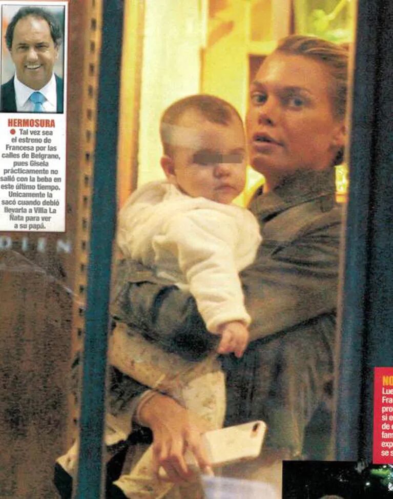 Gisela Berger y las primeras fotos de Francesca, su beba de 7 meses con Daniel Scioli