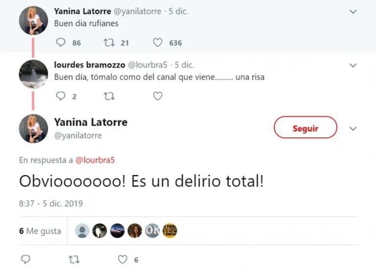 Yanina Latorre, fastidiada por la mención en TV de una supuesta infidelidad de Diego Latorre: "Es un delirio total" 