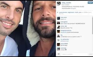 La foto de Ricky Martin y su ex pareja. (Foto: Instagram)