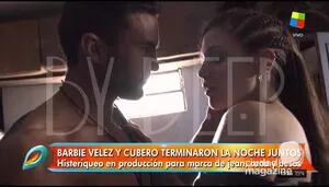 El video del beso entre Barby Vélez y Poroto Cubero
