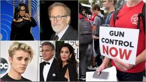 Estrellas de Hollywood donan millones a movimiento anti armas