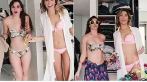 El destape sexy de Fernanda Metilli con Naty Franzoni en #CambiáTuDía. (Fotos: Instagram)