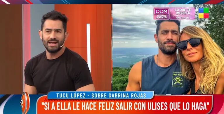 Tucu López reveló qué sentiría si Sabrina Rojas tiene un romance con Ulises Bueno, a 3 meses de la separación