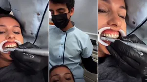 Pampita: la desopilante transmisión en vivo blanqueándose los dientes a las once de la noche