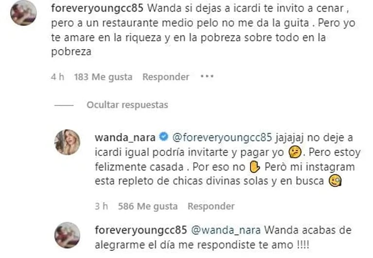 Wanda Nara rompió el silencio sobre los rumores de crisis con Icardi: "No dejé a Mauro; estoy felizmente casada"