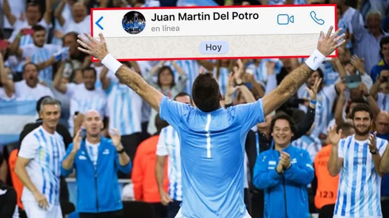 La foto de perfil del WhatsApp de Juan Martín del Potro.