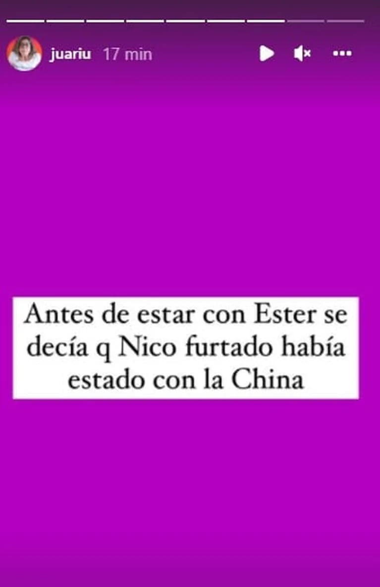 Explosivo "me gusta" de Ester Expósito, la novia de Nicolás Furtado, contra China Suárez: "Le valió el mote de robamaridos"
