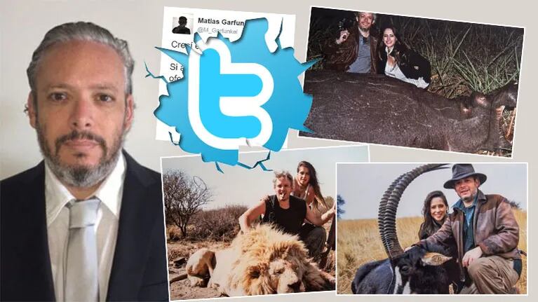 Matías Garfunkel pidió disculpas en Twitter tras las polémicas fotos matando animales (Foto: Twitter y web)
