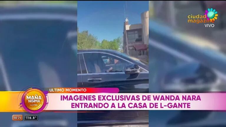 Las imágenes de Wanda Nara ingresando al country de L-Gante y Tamara Báez: el video de la polémica