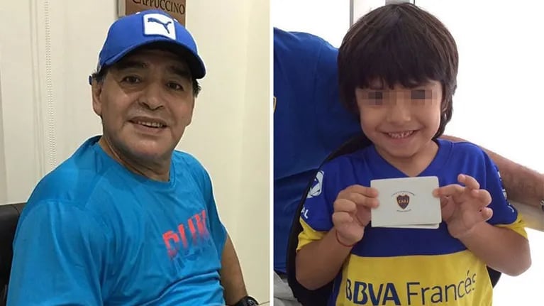 Diego Maradona reveló de qué cuadro es hincha Benjamín: "Mi crack es de Boca"