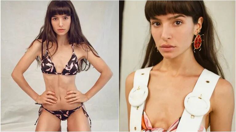 Brenda Asnicar se mostró en bikini, como parte de una campaña de trajes de baño