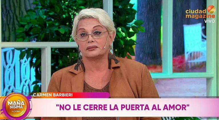 Carmen Barbieri contó con qué hombre tuvo sexo por última vez y hace cuántos años