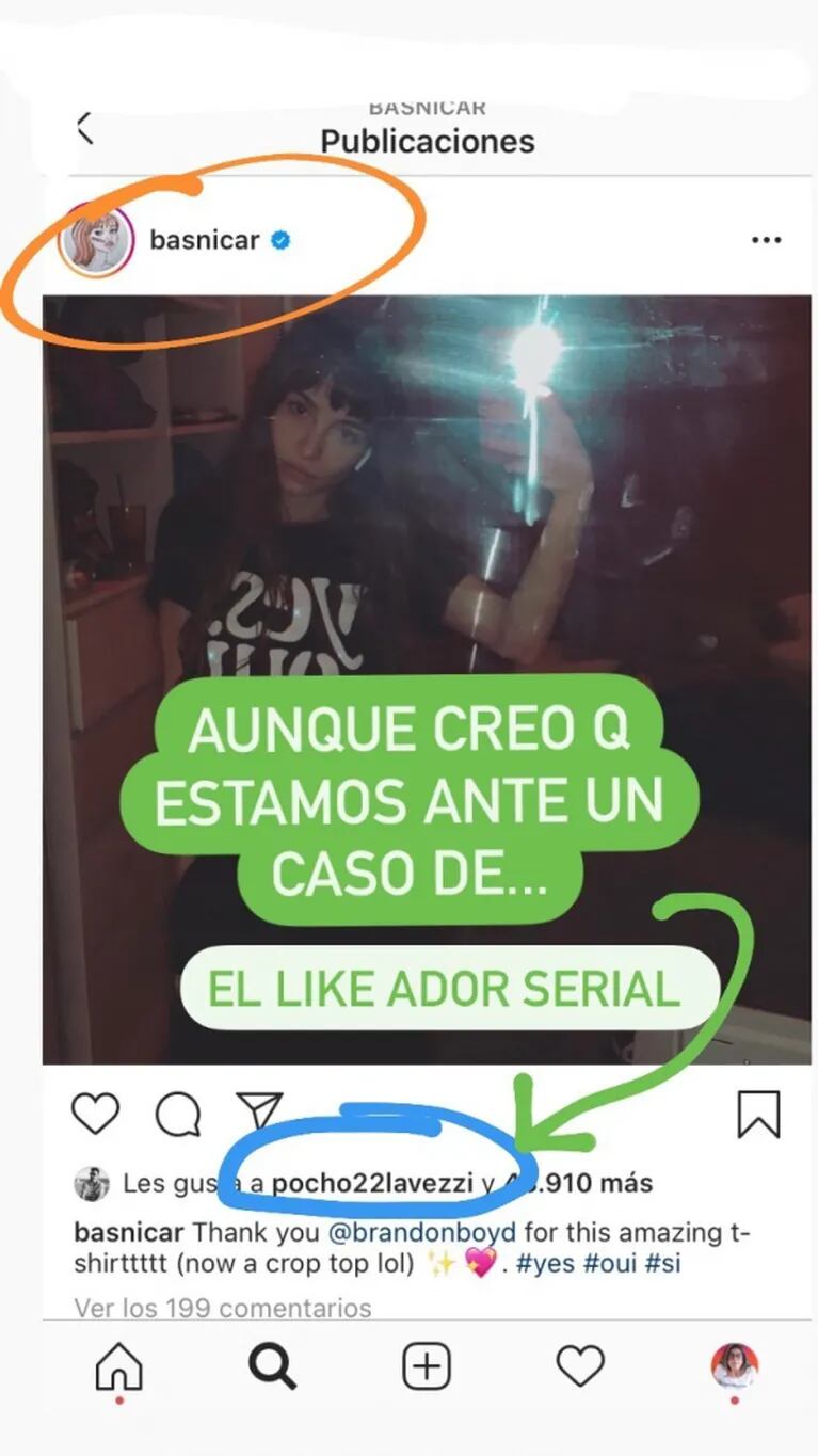 La "predicción hot" de Juariu, tras detectar una lluvia de likes en Instagram del Pocho Lavezzi a Sofía Jujuy