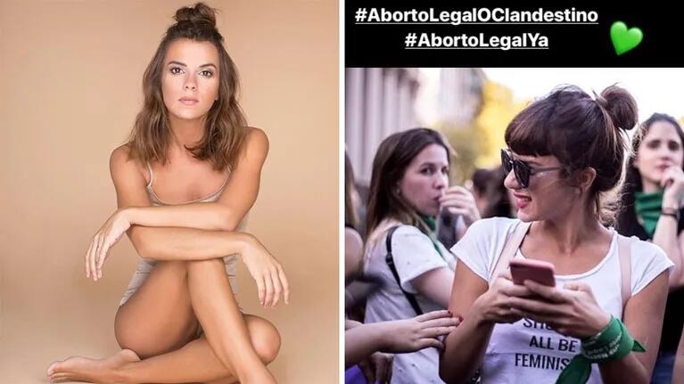 Gimena Accardi y su fuerte alegato en favor del aborto. (Foto: Instagram)
