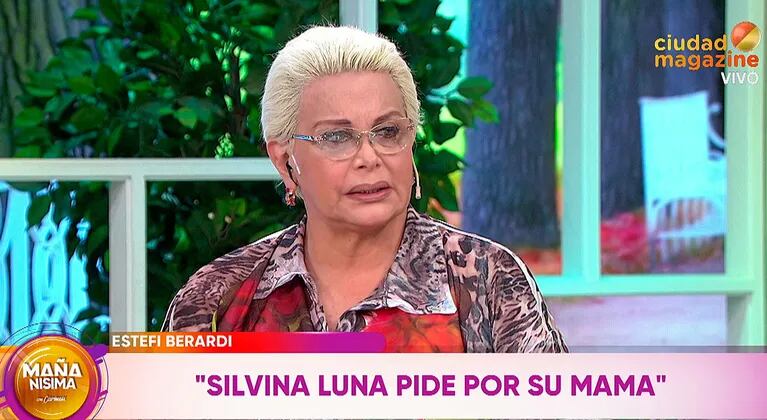 Carmen Barbieri habló del conmovedor pedido de Silvina Luna: “Si pide por la mamá es porque la está viendo”