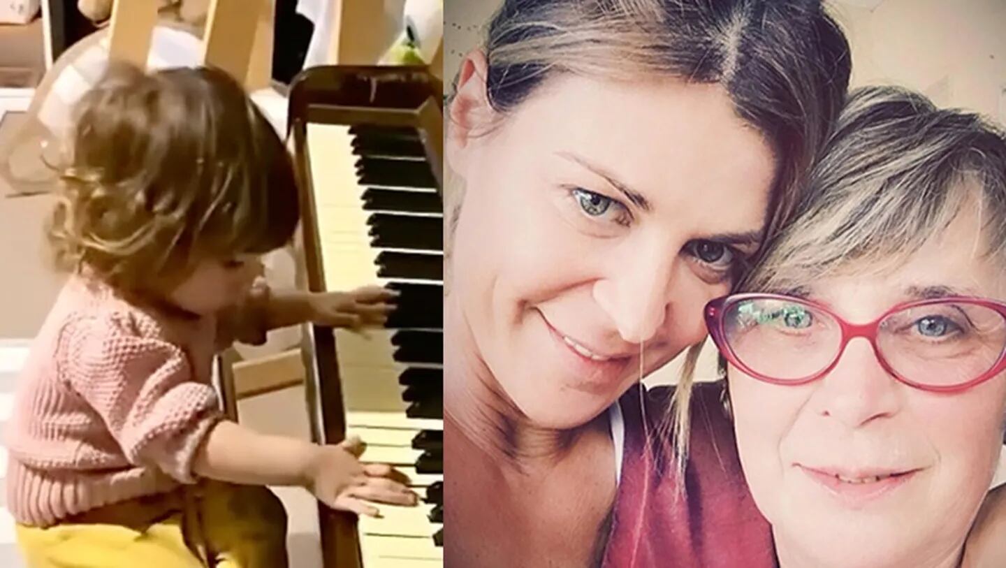 Tierno video de la hijita de Eugenia Tobal tocando el piano que era de la mamá de la actriz.