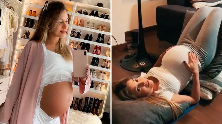 Los ejercicios de Luisa Drozdek en la previa de su parto de Delfina, su primera beba con Hernán Nisenbaum